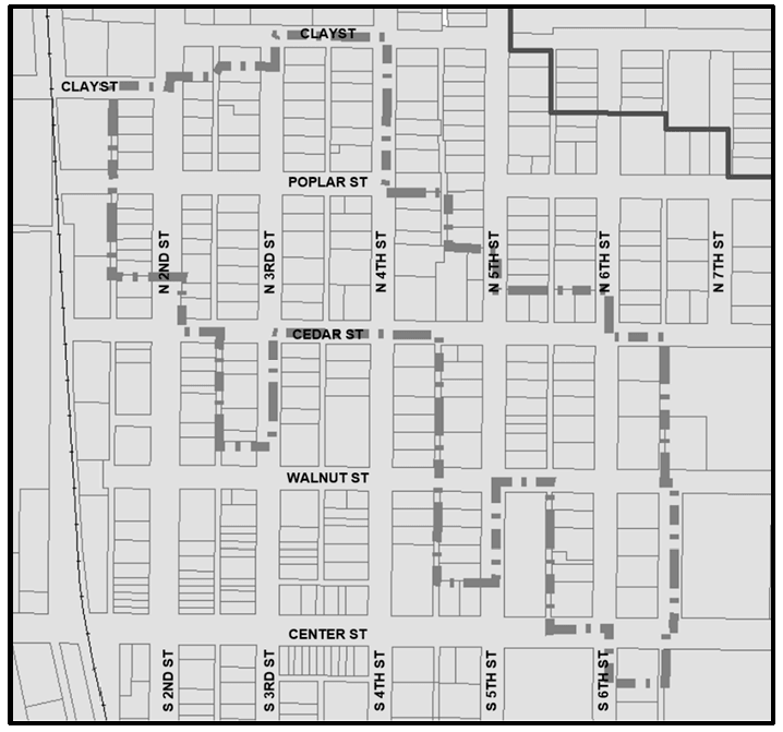 North Douglas Historic Overlay District Boundaries Map