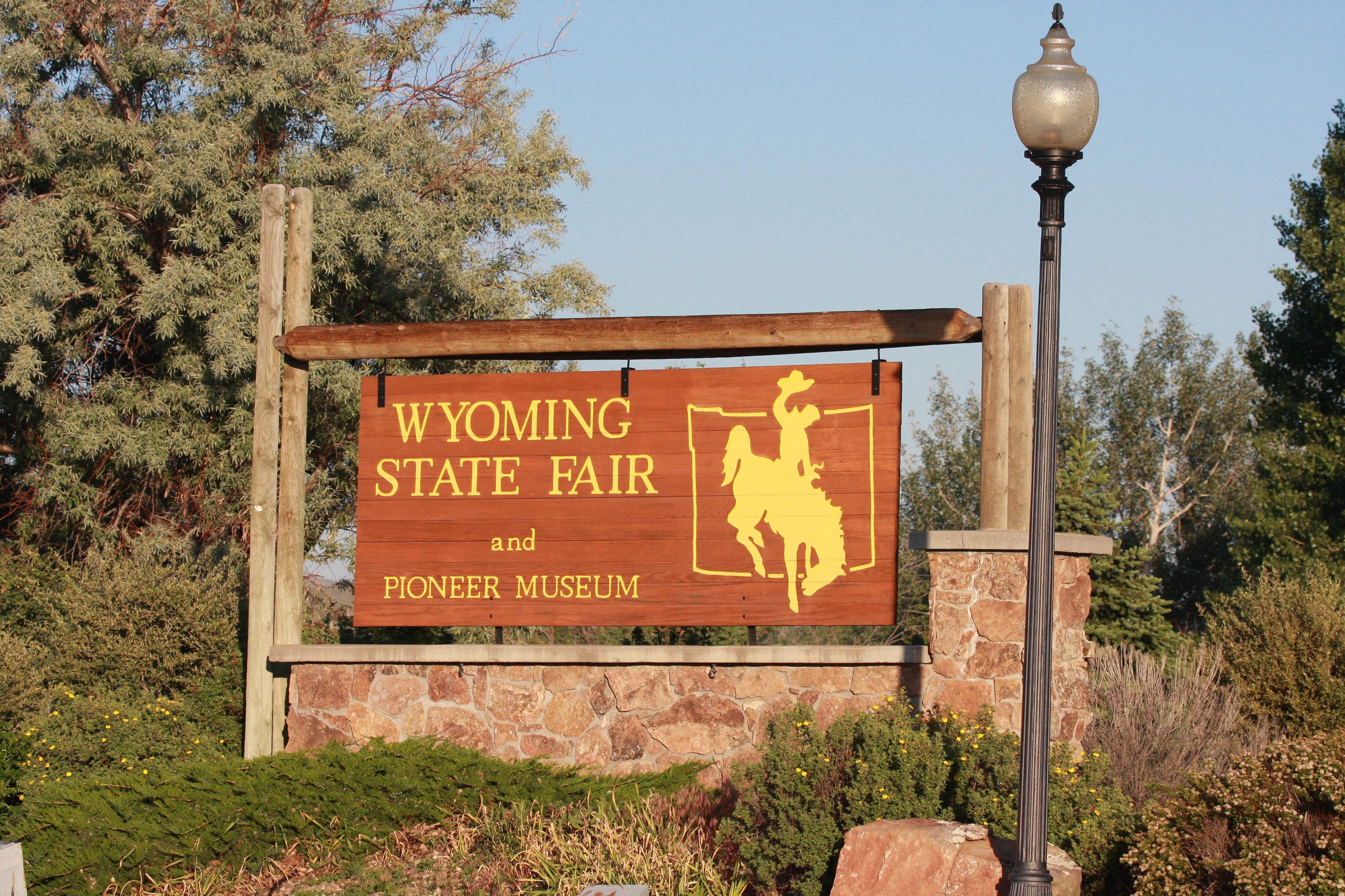 Wyoming State Fairgrounds Sign